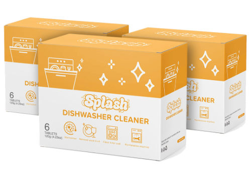 58% Discount : 3 Splash Rinse Dishwasher Cleaner image