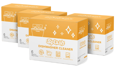 60% Discount : 4 Splash Rinse Dishwasher Cleaner image